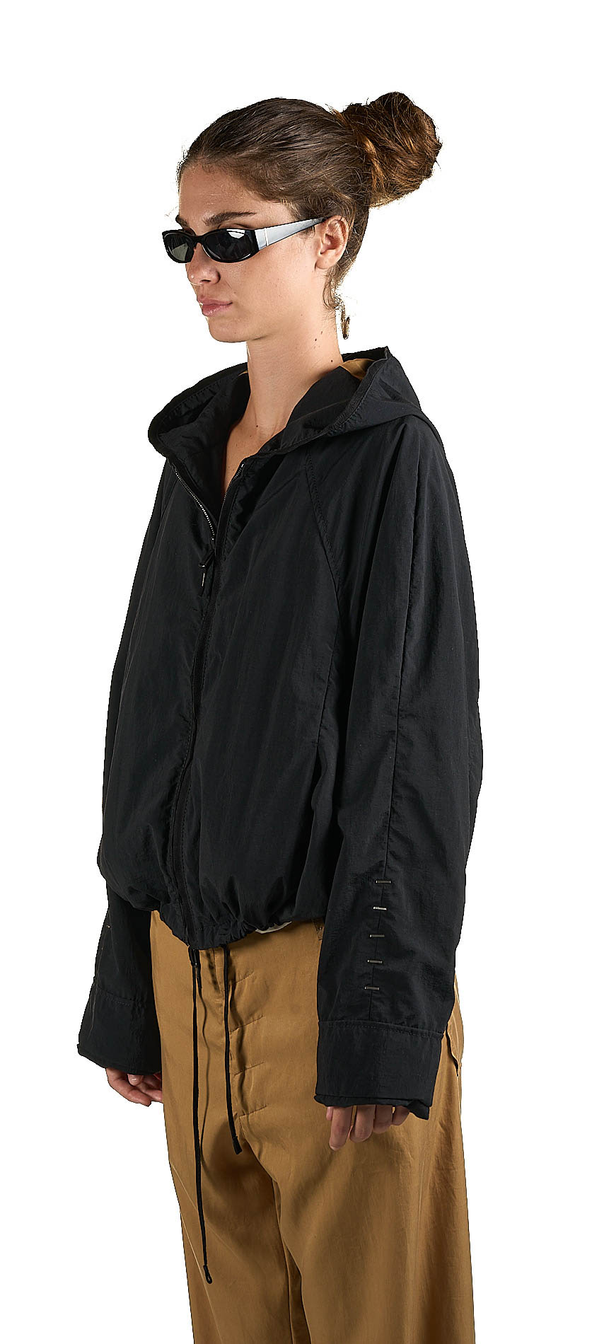 DANIELE BASTA LEATHER AND SILVER JACKET